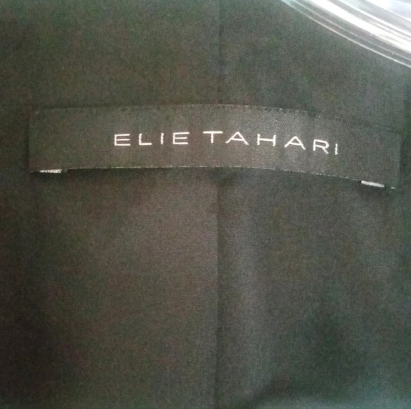 Elie Tahari Tweed Hidden Button Front Blazer Pockets Wool Blend Size Large - Picture 7 of 8